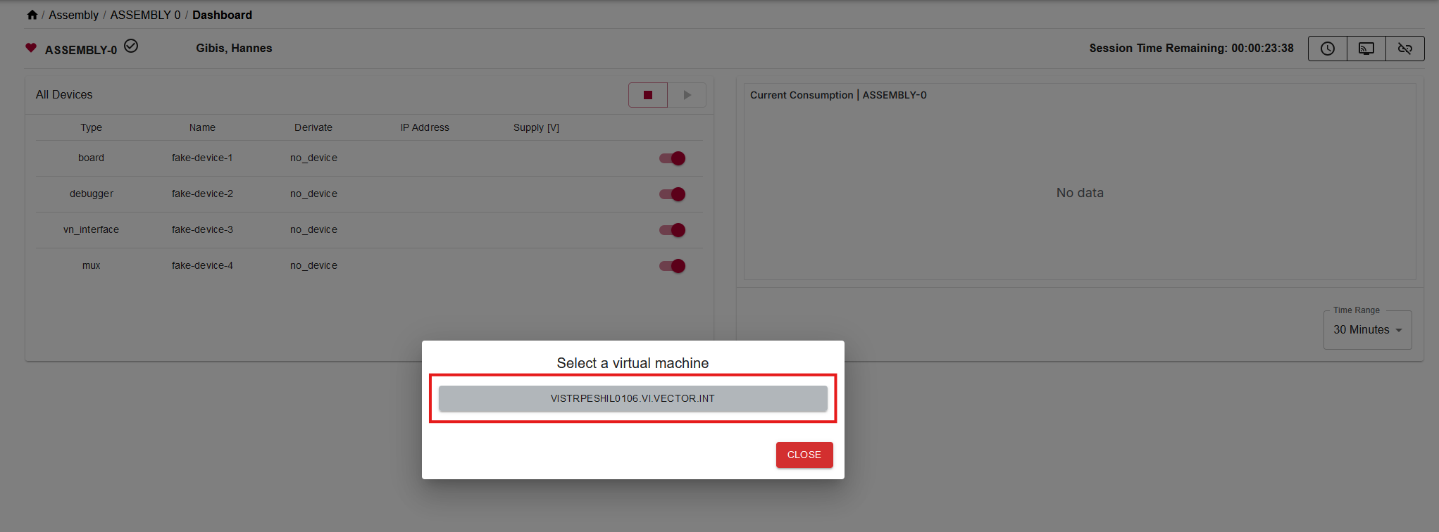 Select VM