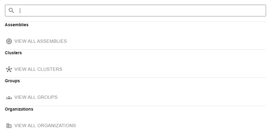 global search dialog