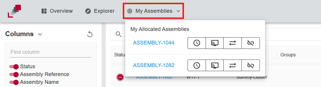 Assembly management